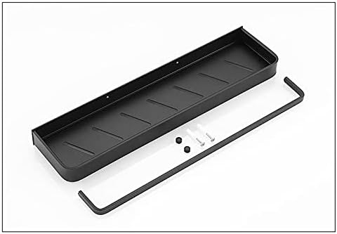 TYZK Black Corner Shower Shelf with Hook Bar