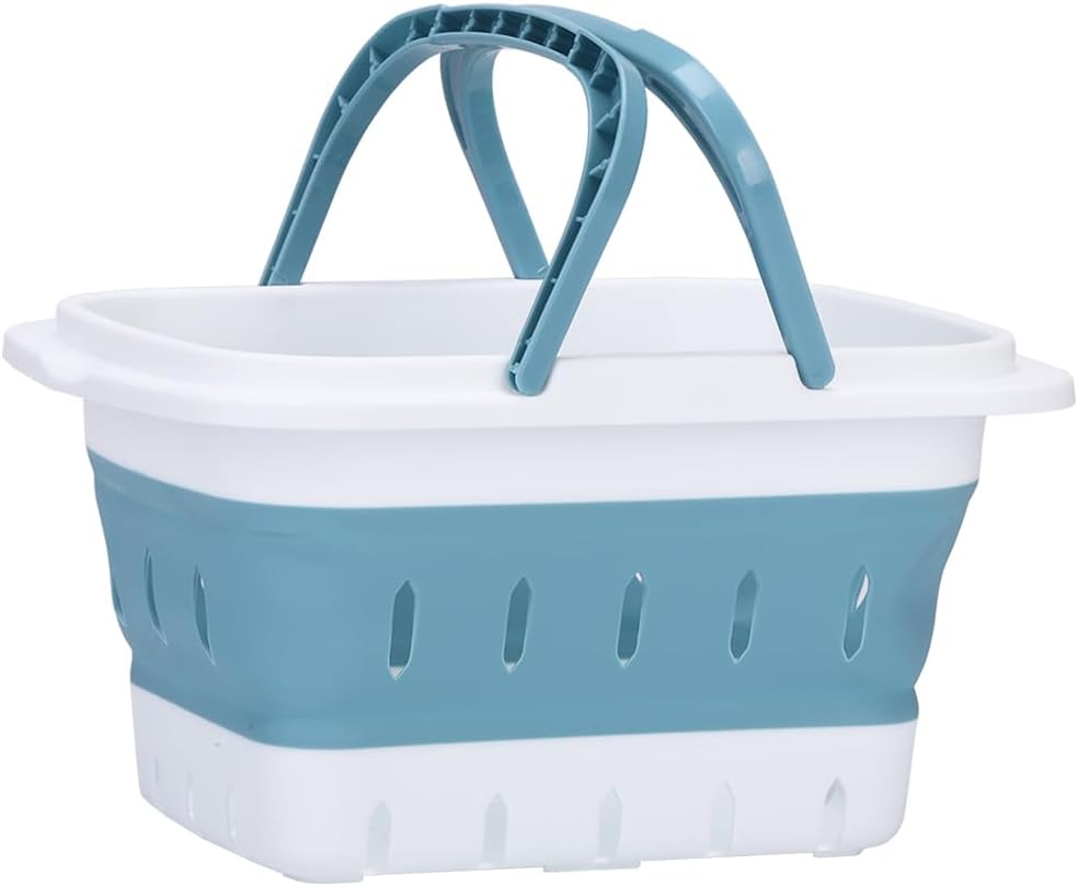 Collapsible Shower Caddy with Handles for Home Gym Camping Dorm