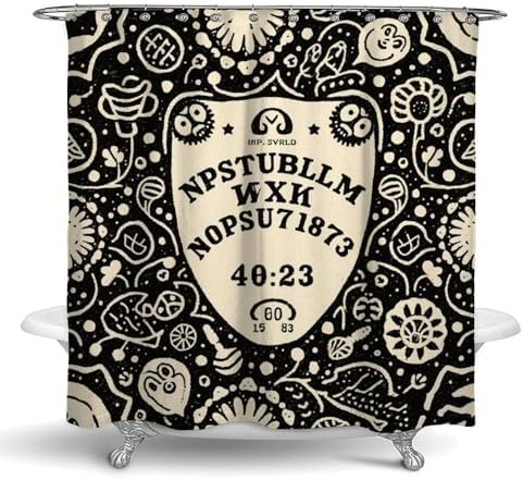 OXJOIIS Magic Spirit Shower Curtain with 12 Hooks 1