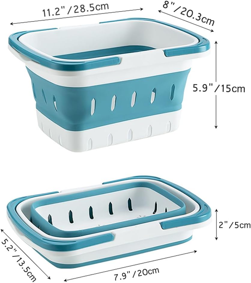 Collapsible Shower Caddy with Handles for Home Gym Camping Dorm