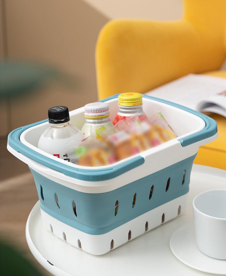 Collapsible Shower Caddy with Handles for Home Gym Camping Dorm